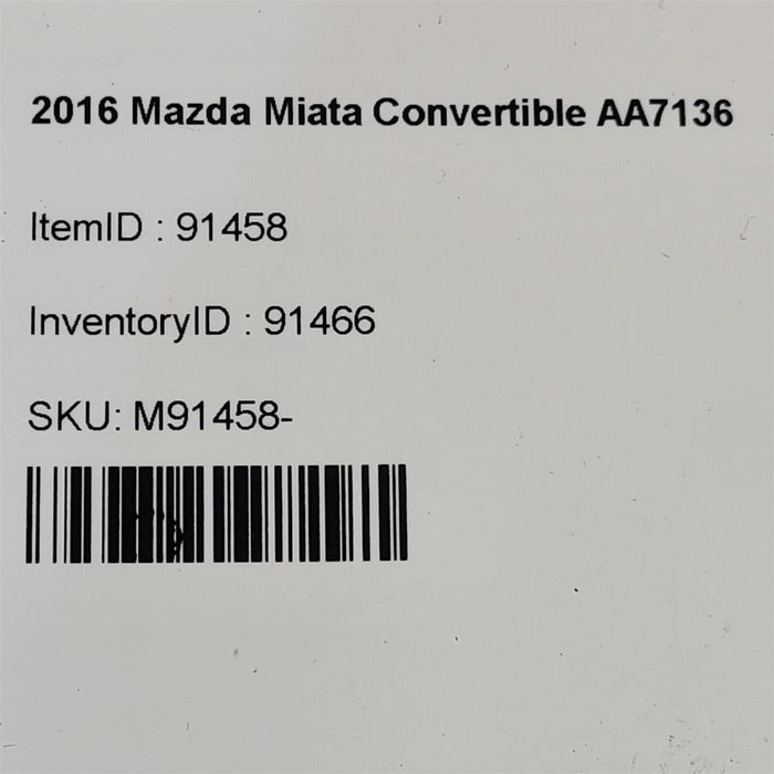 16-19 Mazda Miata Mx-5 Steering Column Headlight Turn Signal Switch Aa7136