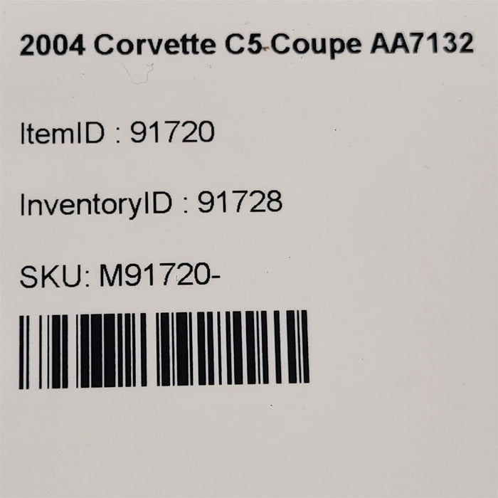 01-04 Corvette C5 Interior Cabin Fusebox Fuse Block 10443148 Oem Aa7132