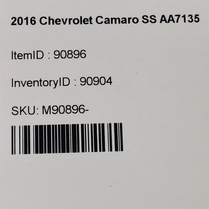 16-20 Camaro Ss Windshield Wiper Motor With Linkage Aa7135