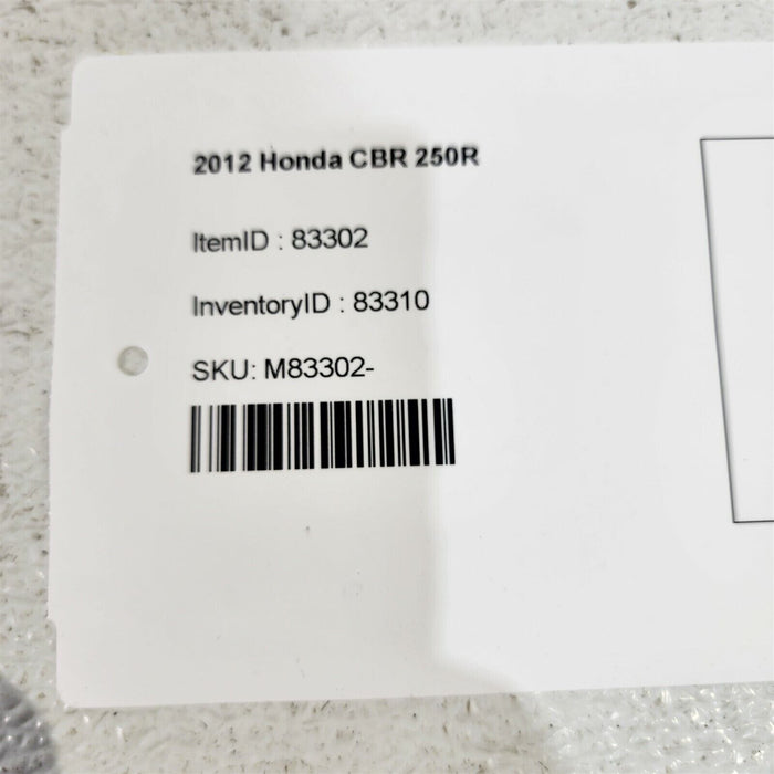 11-13 Honda Cbr 250R Rear Seat Passenger Back Ps1083