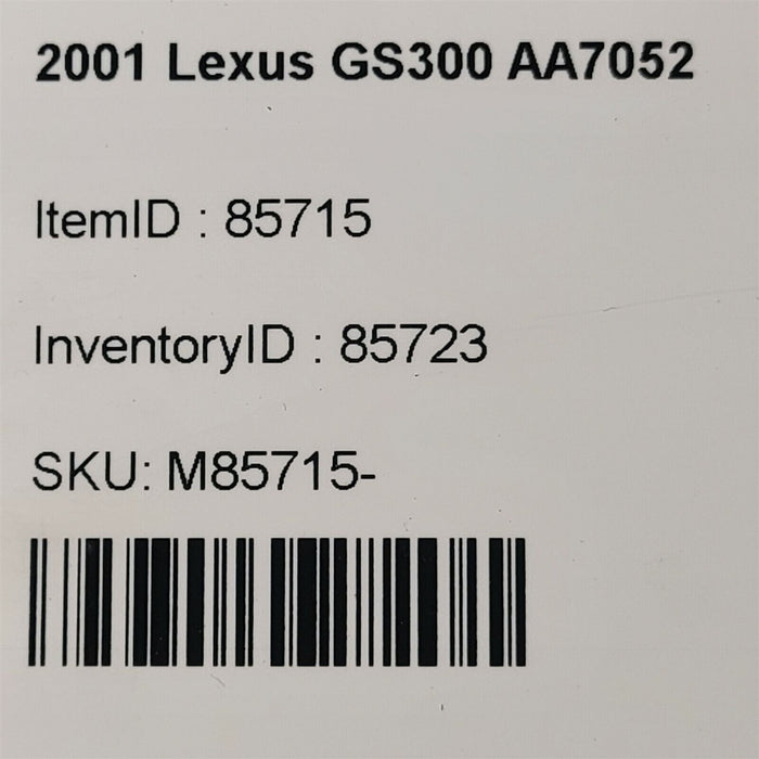 98-05 Lexus Gs300 Seat Memory Control Module 89710-30090 Aa7052