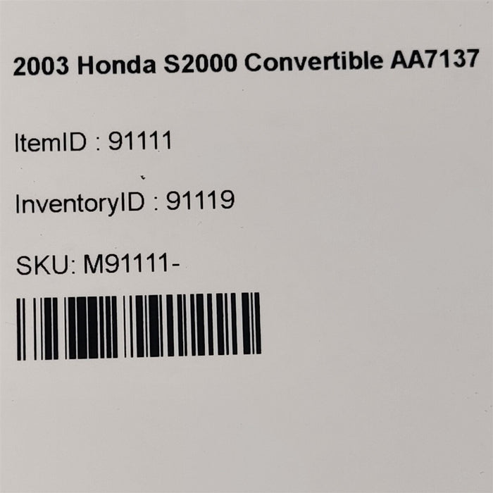 00-03 Honda S2000 Park Emergency Brake Handle Lever E- Brake Aa7137