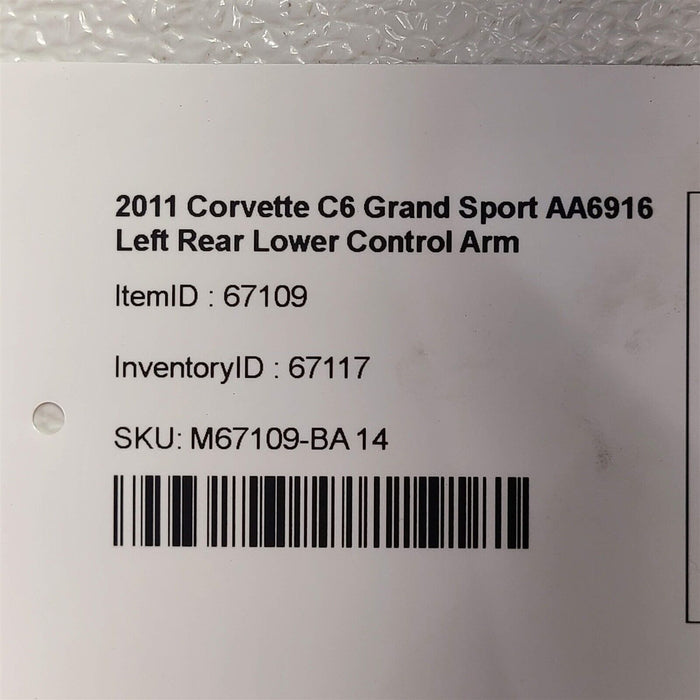 05-13 Corvette C6 Driver Rear Lower Control Arm AA6916