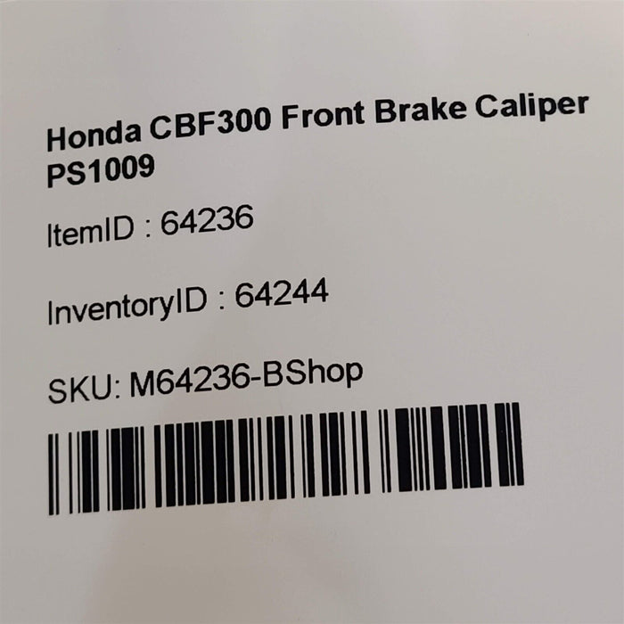 2020 Honda CBF300 Front Brake Caliper PS1009