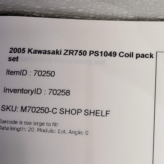 2005 Kawasaki ZR750 Coil Pack Pak Set Ignition Coils PS1049
