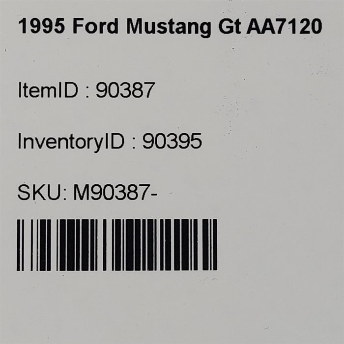 94-95 Mustang Gt 5.0L Air Inlet Tube Throttle Body Tube Oem Aa7120