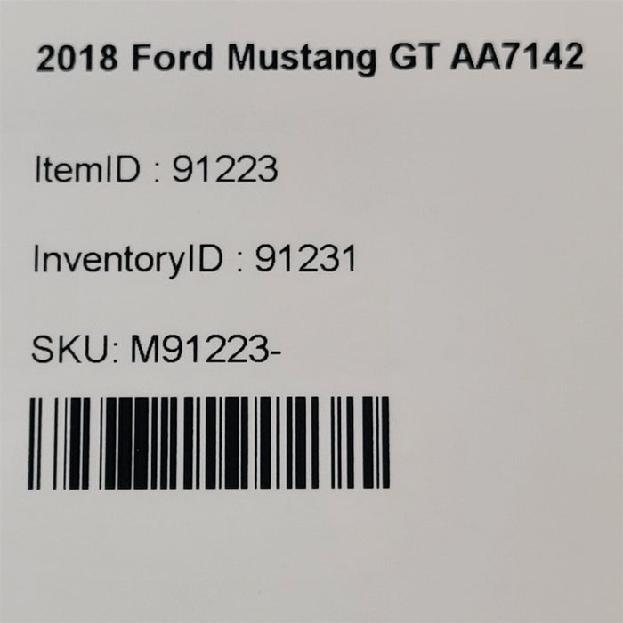 2018 Mustang Gt Abs Ebcm Brake Control Module Anti Lock Brake Aa7142