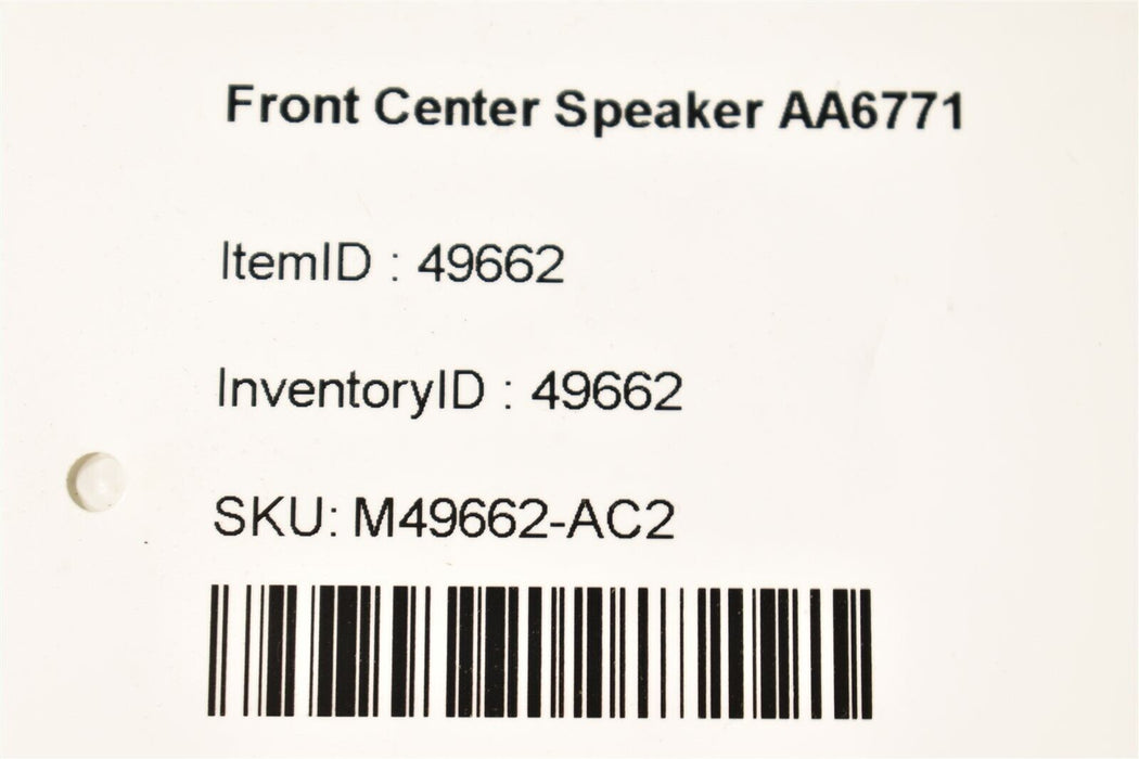 17-19 Camaro Zl1 Front Center Speaker 23301702 Aa6771