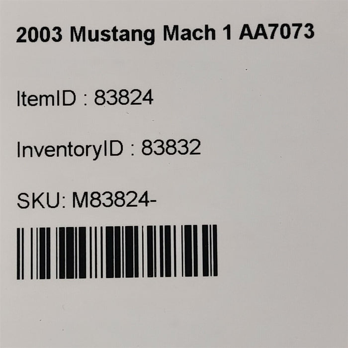 99-04 Mustang Door Cat Whisker Interior Exterior Felts Seals Oem Passenger AA707