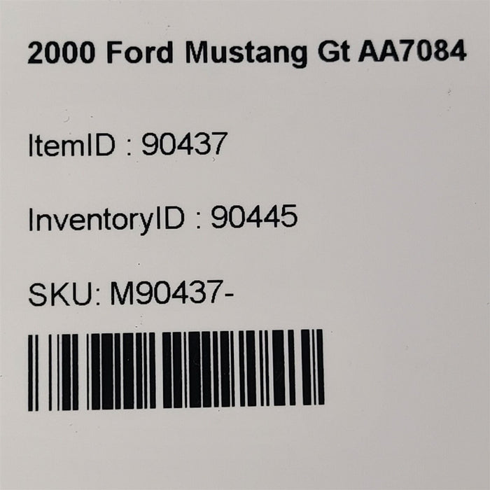 99-04 Mustang Gt Left Driver Dash Ventaa7084