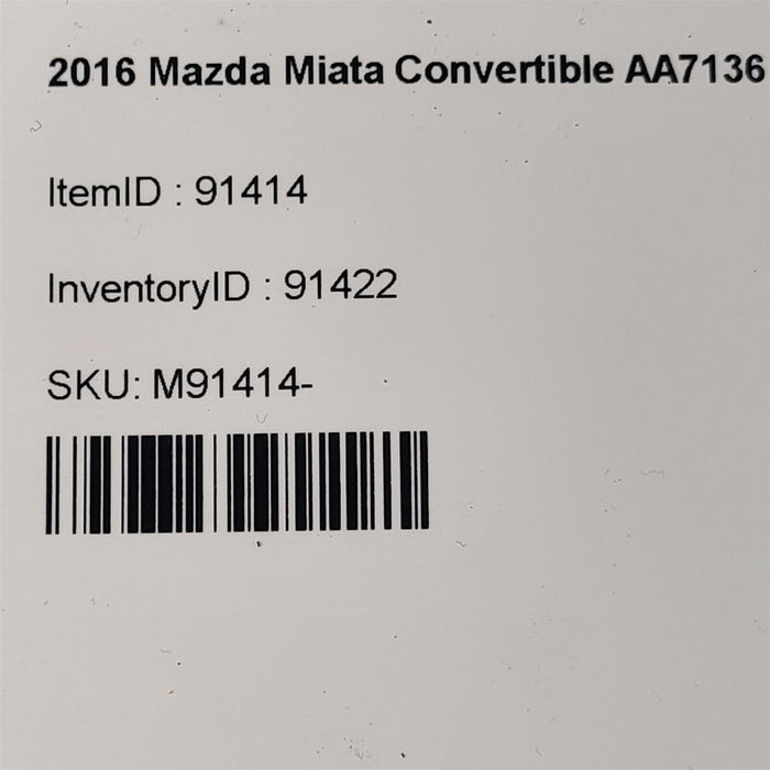 16-23 Mazda Miata Mx-5Frobt Strur Spring Shock Lh Driver Aa7136