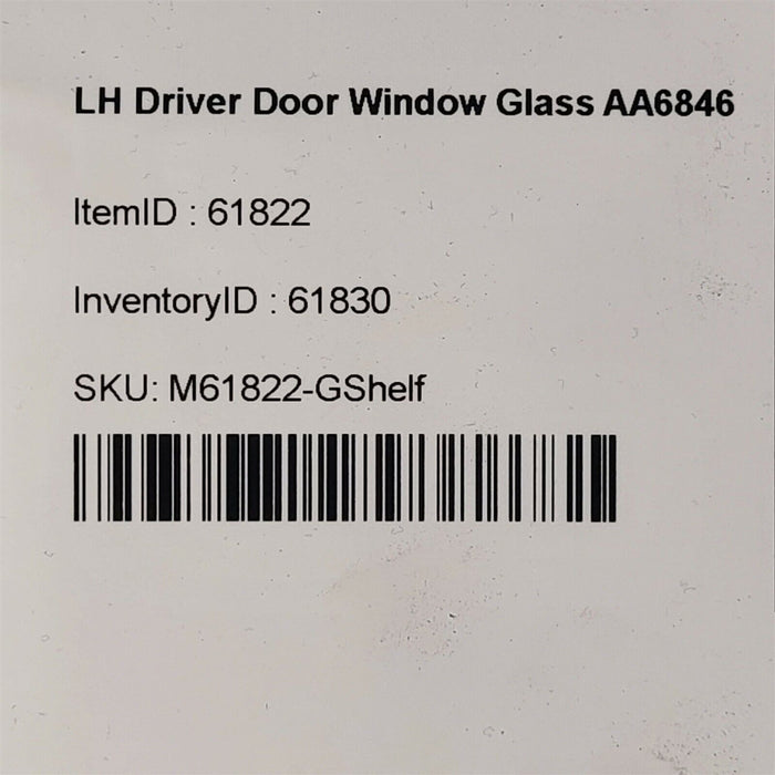 04-08 Mazda RX8 LH Driver Door Window Glass AA6846