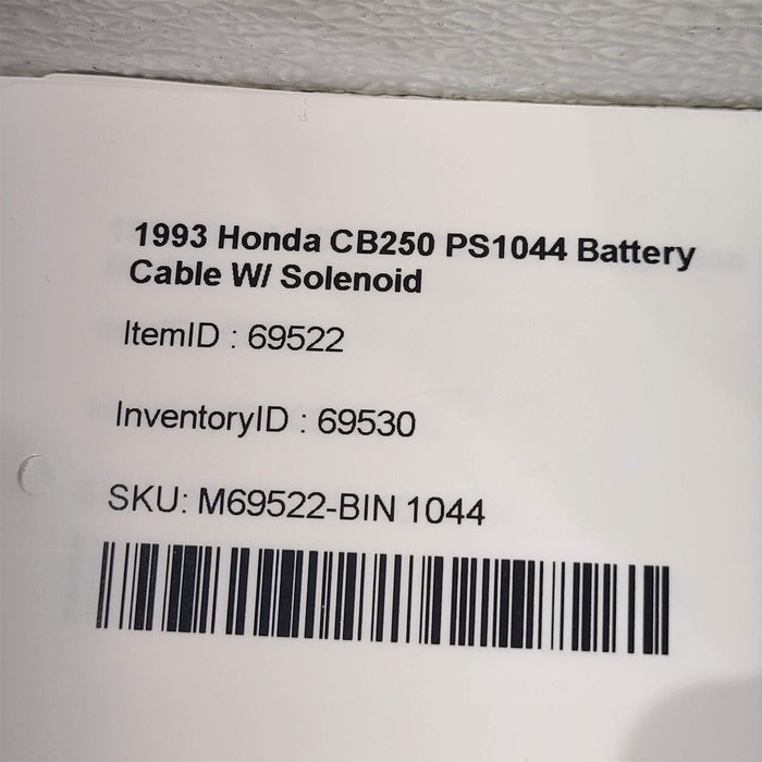 1993 Honda CB250 Battery Cable W/ Solenoid PS1044