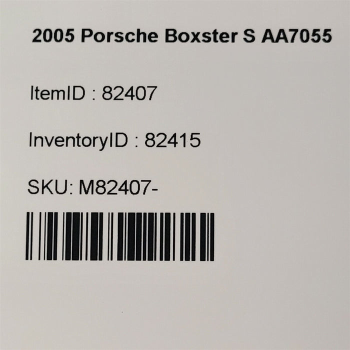 2005 Porsche Boxster S ECU Engine Computer ECM Module 99761860302 3.2L AA7055