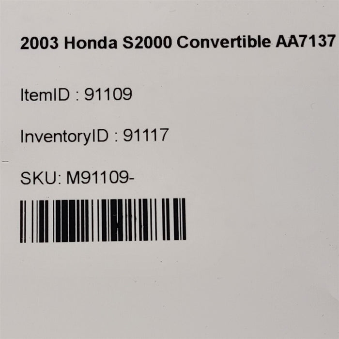 00-09 Honda S2000 Flywheel Bolts Hardware Aa7137