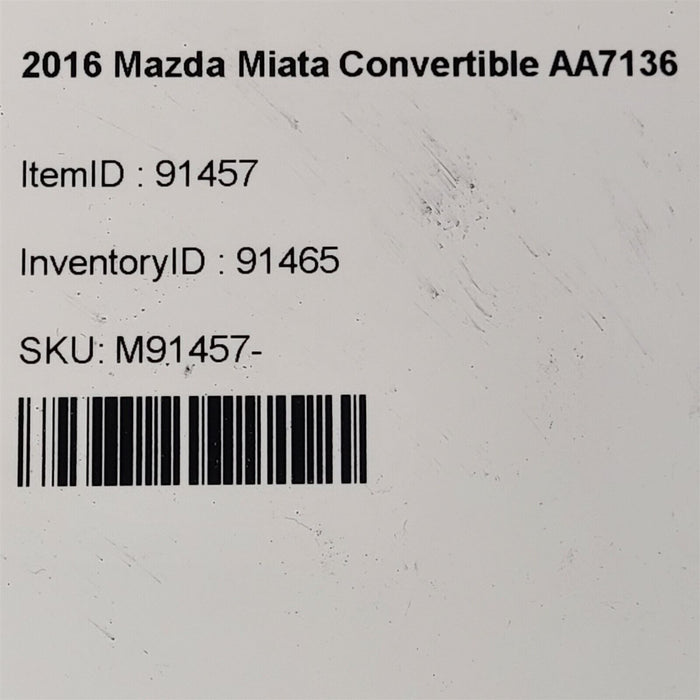16-19 Mazda Miata Mx-5 A Pillar Trim Cover Panels Rh Lh White Aa7136