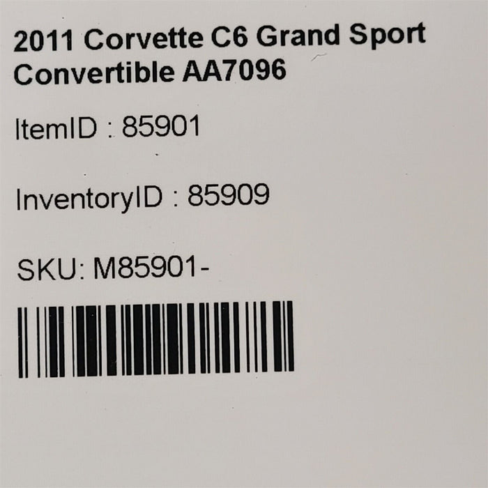 10-13 Corvette C6 Grand Sportaxle Shaft Shafts Pair Manual Aa7096
