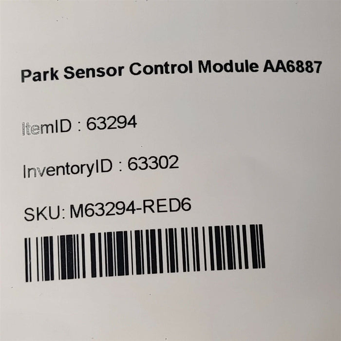 2018 Camaro SS Park Sensor Control Module AA6887