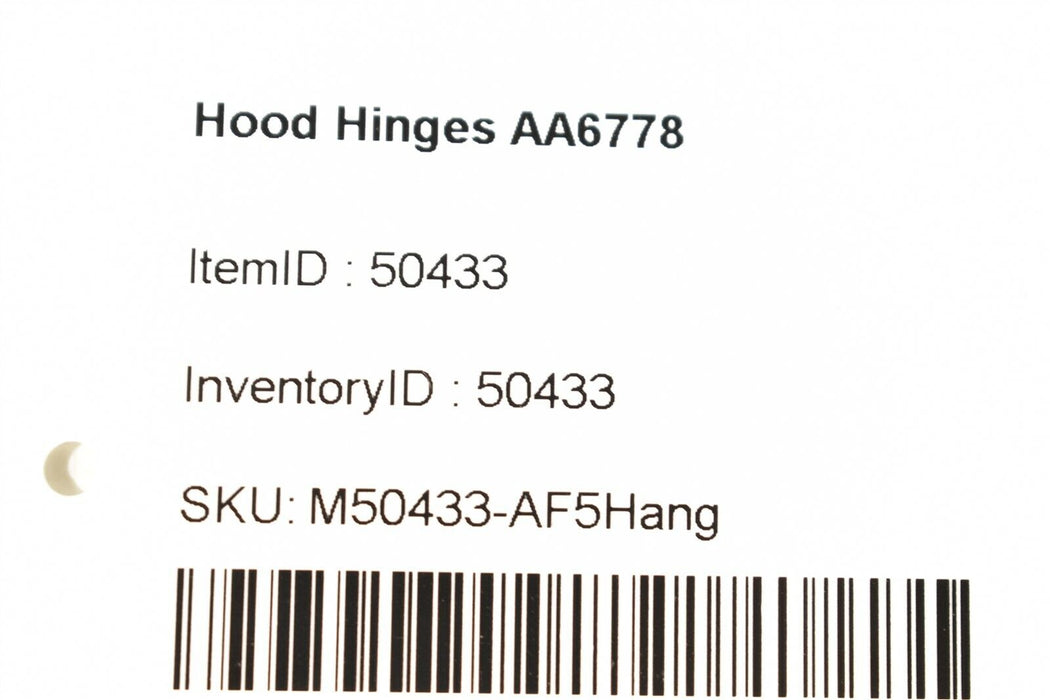 10-15 Camaro Ss Hood Hinge Set Hinges Oem 2010-2015 Aa6778