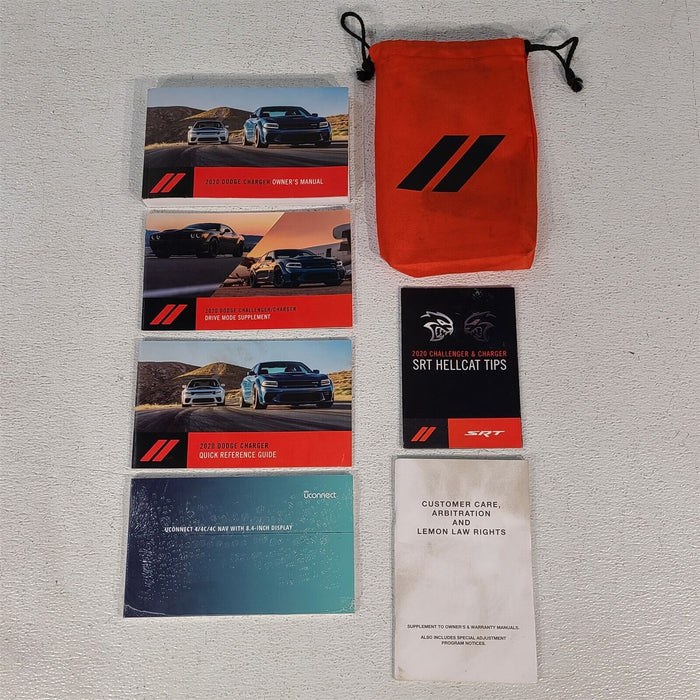 2020 Dodge Charger SRT8 Scat Pack Owners Manual Booklets Pouch AA7013