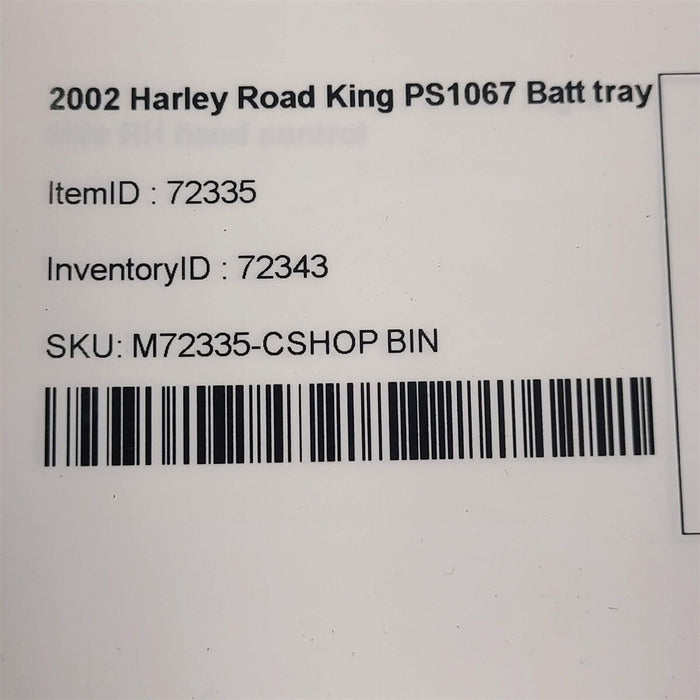 2002 Harley Road King Battery Tray Ps1067