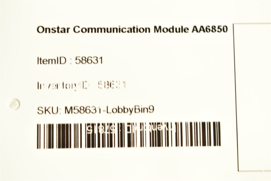 2005 Escalade Onstar Communication Module AA6850