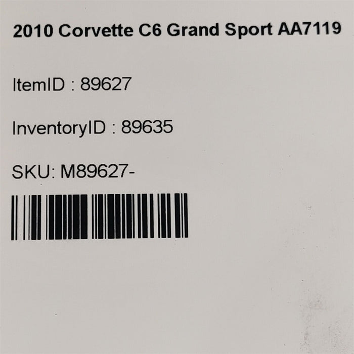 05-13 Corvette C6 Lh Rh Interior Kick Panel Rocker Trim Set Ebony Aa7119