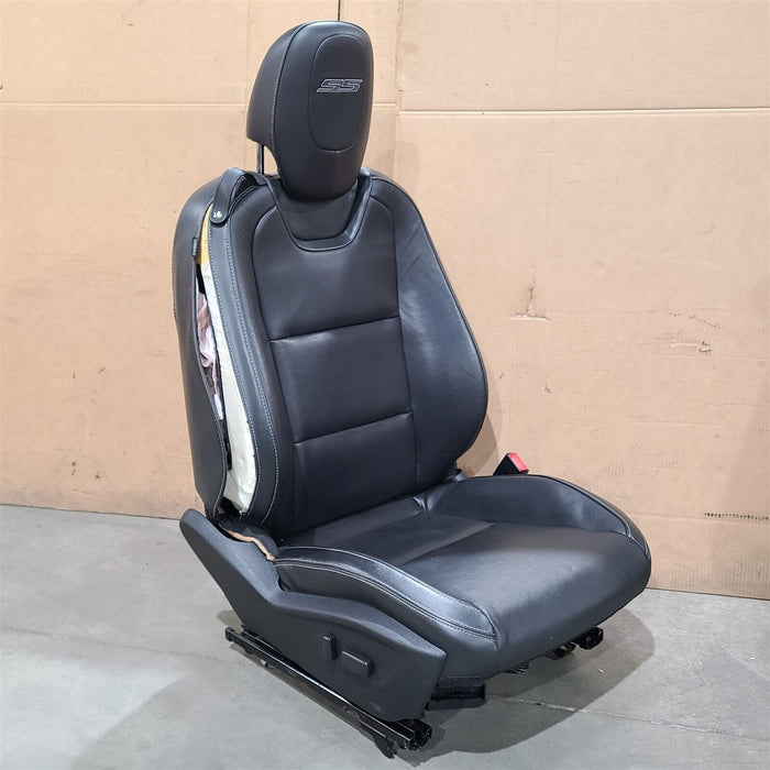 10-15 Camaro Ss Coupe Seats Front & Rear Set Black Leather Power Note Aa7146