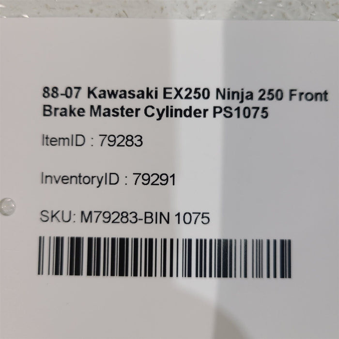 88-07 Kawasaki EX250 Ninja 250 Front Brake Master Cylinder PS1075