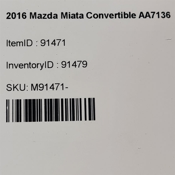 16-23 Mazda Miata Mx-5 Roll Bar Trim Cover Set Pair Rh Lh Aa7136