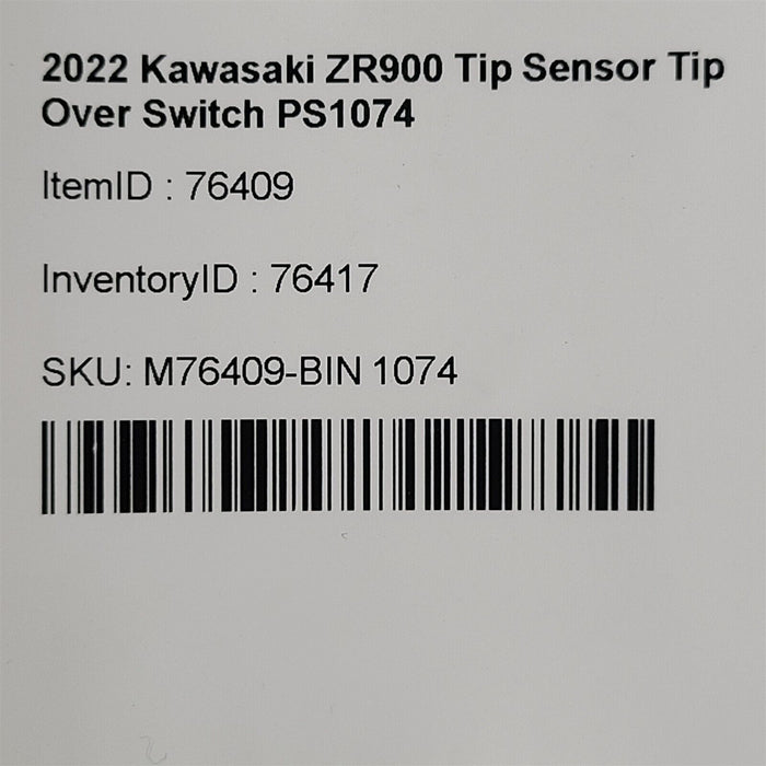 2022 Kawasaki ZR900 Tip Sensor Tip Over Switch PS1074