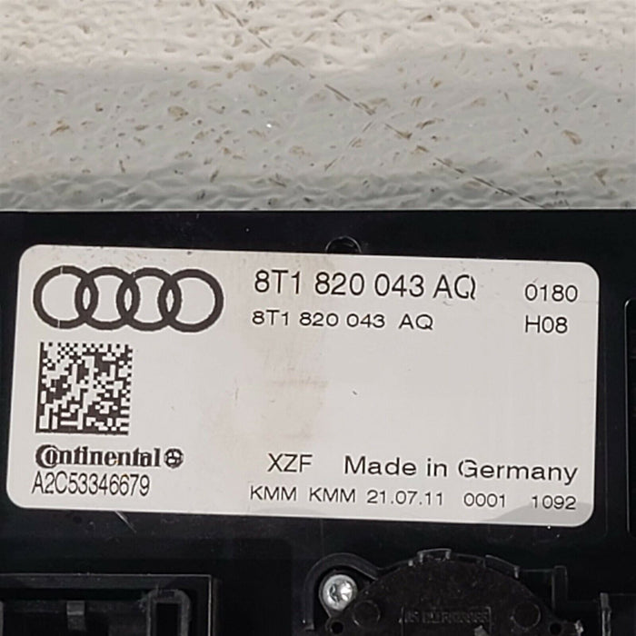 2012 Audi S4 Quattro Dual Zone Heater AC Climate Control 8T1820043AQ AA6857