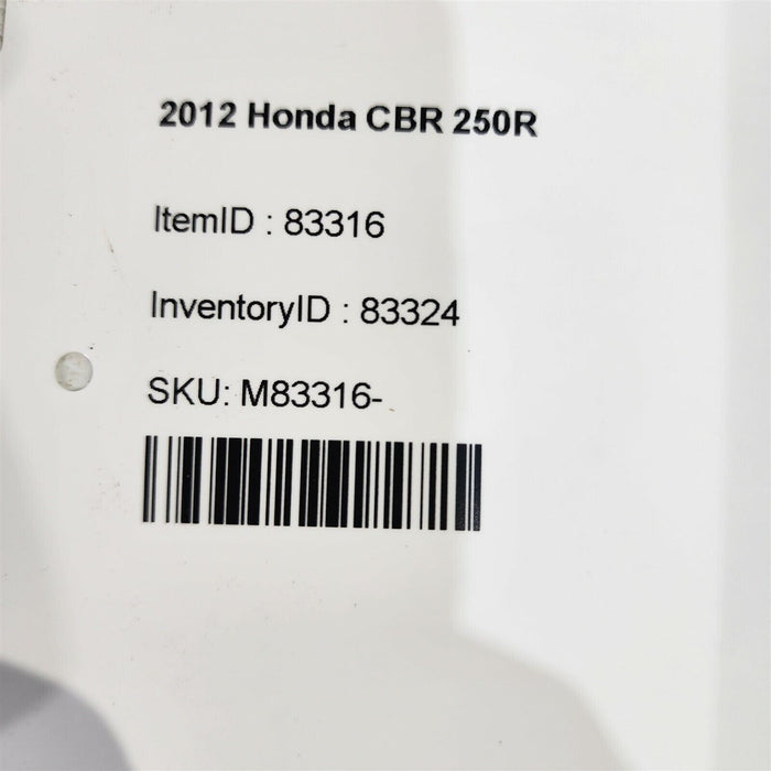 11-13 Honda Cbr 250R Rear Inner Fender Housing Back Ps1083