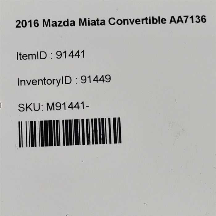 16-23 Mazda Miata Mx-5 Park Brake Cable Ser Pair Oem Aa7136