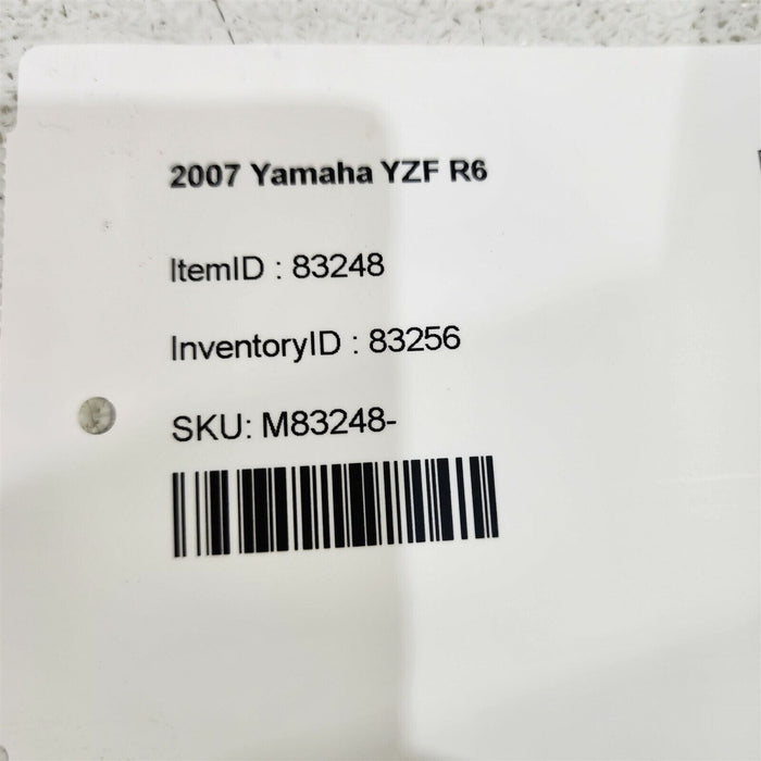 06-07 Yamaha Yzf R6 Left Passenger Foot Peg Bracket Ps1082