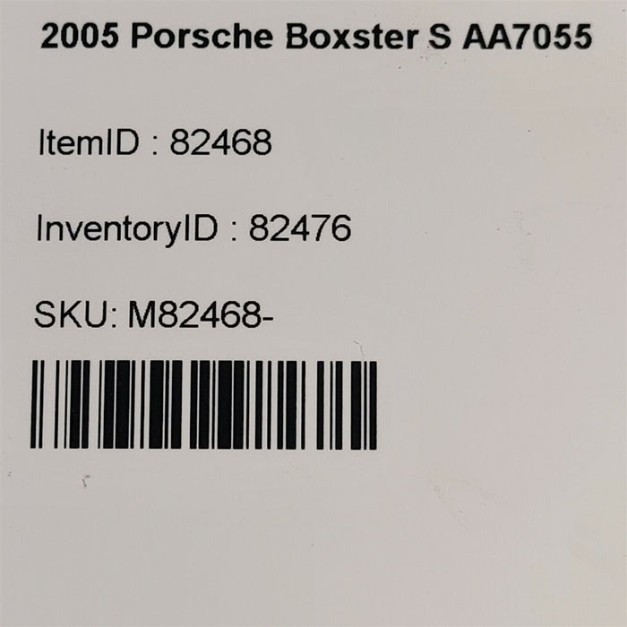 05-12 Porsche Boxster S 987 Center Console Carpet Trim 997553131 AA7055