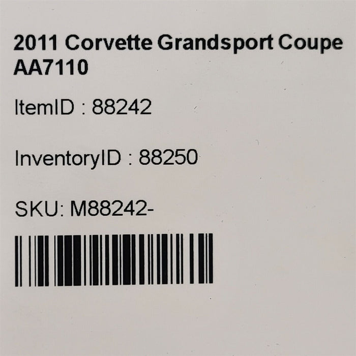 05-13 Corvette C6 Glove Box Glovebox Red Oem Aa7110