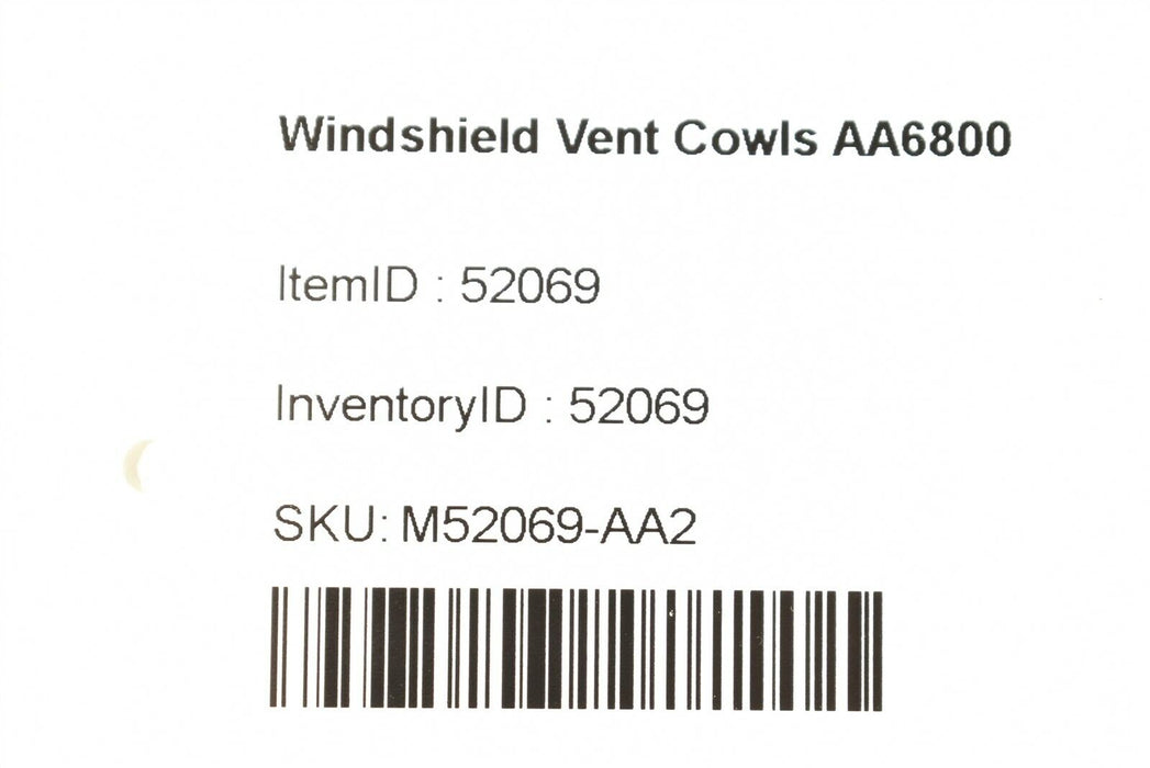 04-09 Cadillac XLR Windshield Vent Cowl 2-Piece AA6800