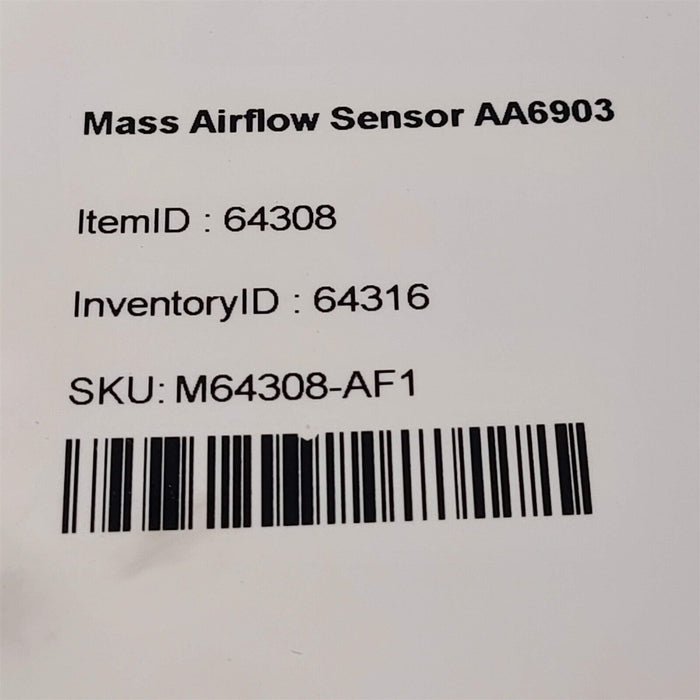 00-06 Audi TT Mass Airflow Sensor 1.8L DOHC AA6903