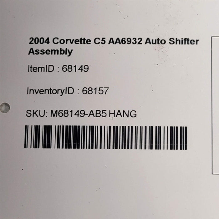 03-04 Corvette C5 Automatic Transmission Floor Shifter Shale 2003-2004 AA6932